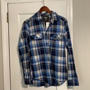 H&M fitted L.O.G.G button up Blue